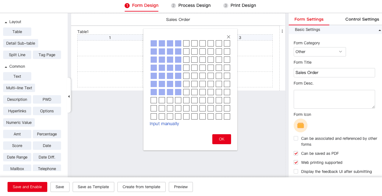 Sales-order-form-design sales-order-conditions-setting